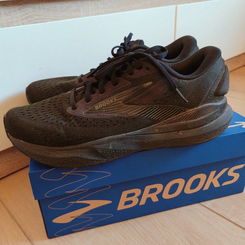 Brooks Adrenaline GTS 24 Black Men's Running Sneakers 10 Wide